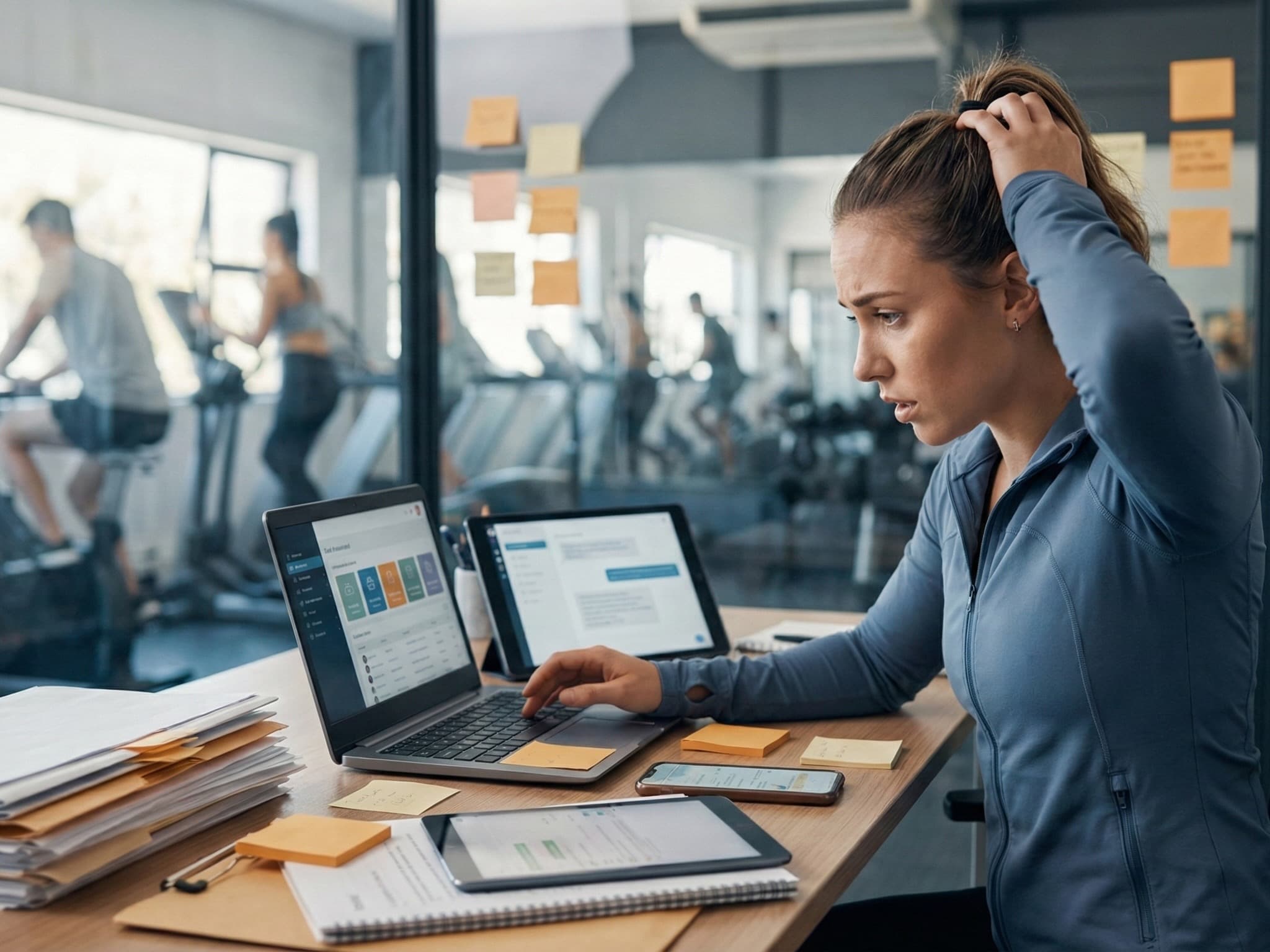 Overwhelmed trainer trying to manage multiple clients