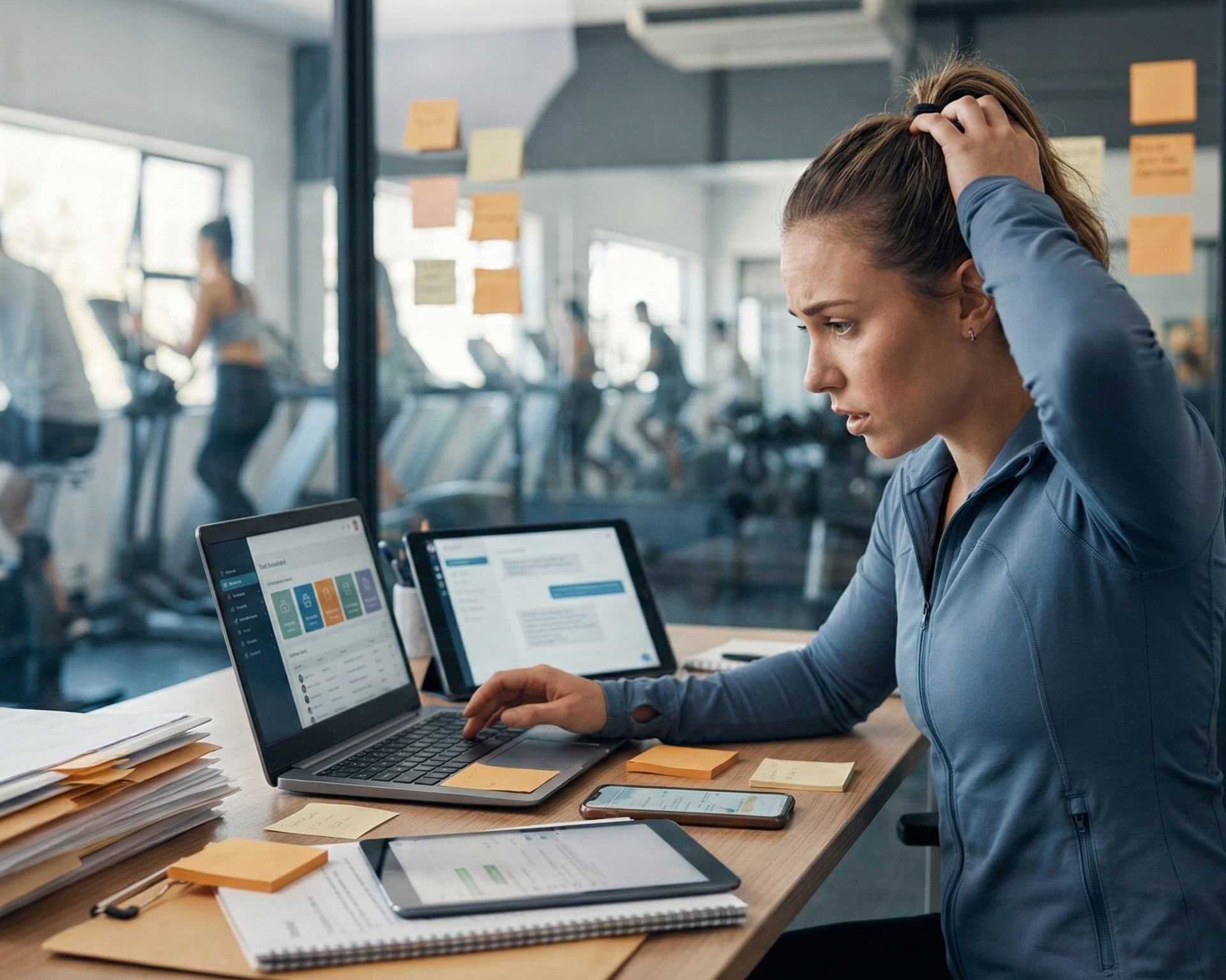 Overwhelmed trainer trying to manage multiple clients